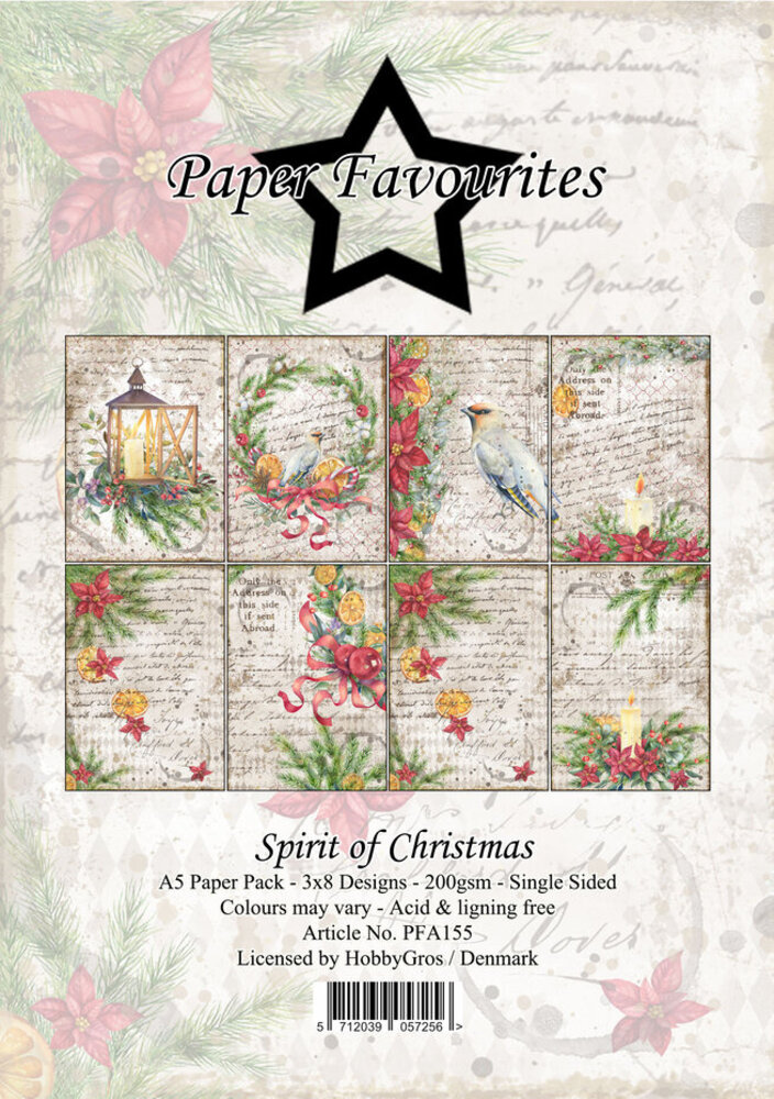 Paper Favourites Spirit of Christmas A5 Paper Pack (PFA155) Paper Favourites Spirit of Christmas A5 Paper Pack (PFA155)