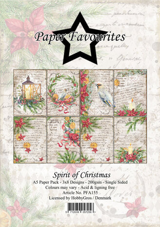 Paper Favourites Spirit of Christmas A5 Paper Pack (PFA155) Paper Favourites Spirit of Christmas A5 Paper Pack (PFA155)