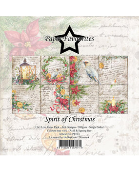 Paper Favourites Spirit of Christmas 6x6 Inch Paper Pack (PF514)* Paper Favourites Spirit of Christmas 6x6 Inch Paper Pack (PF514)*