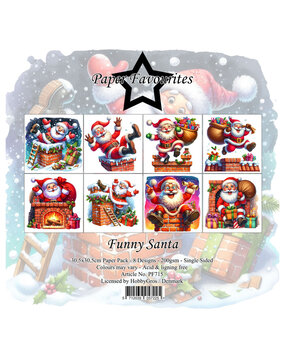 Paper Favourites Funny Santa 12x12 Inch Paper Pack (PF715)* Paper Favourites Funny Santa 12x12 Inch Paper Pack (PF715)*