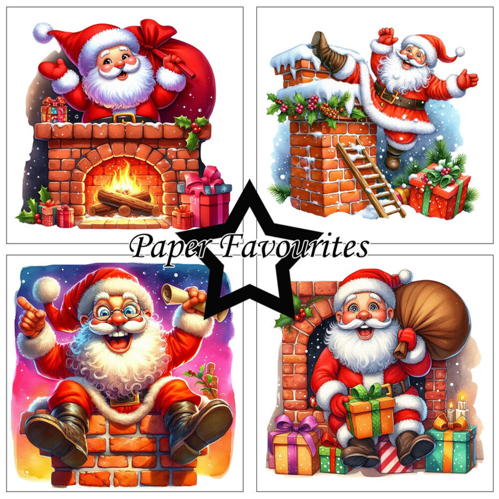 Paper Favourites Funny Santa 12x12 Inch Paper Pack (PF715) Paper Favourites Funny Santa 12x12 Inch Paper Pack (PF715)