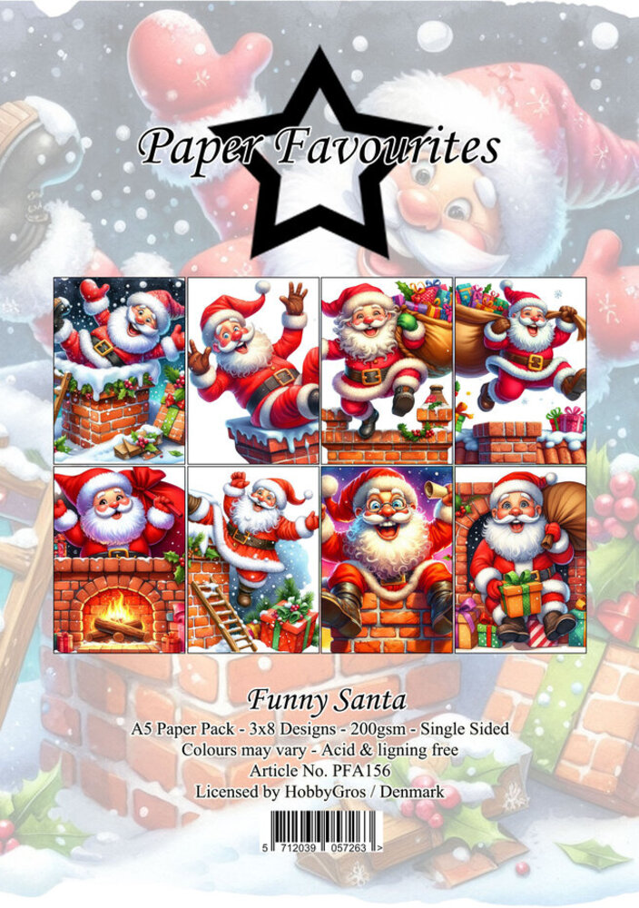 Paper Favourites Funny Santa A5 Paper Pack (PFA156) Paper Favourites Funny Santa A5 Paper Pack (PFA156)