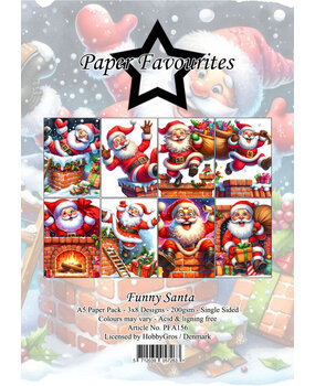 Paper Favourites Funny Santa A5 Paper Pack (PFA156)* Paper Favourites Funny Santa A5 Paper Pack (PFA156)*