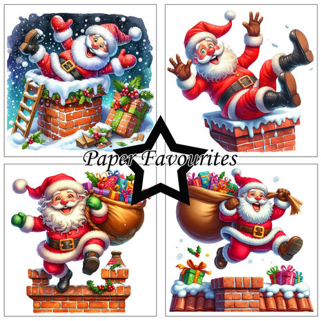 Paper Favourites Funny Santa 6x6 Inch Paper Pack (PF515) Paper Favourites Funny Santa 6x6 Inch Paper Pack (PF515)