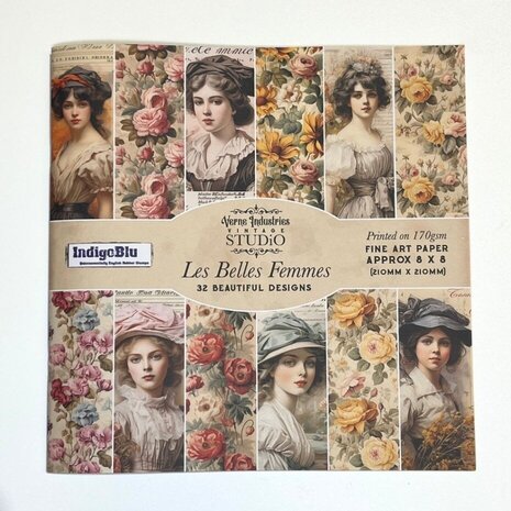 IndigoBlu Les Belles Femmes 8x8 Inch Paper Book (IND1337)