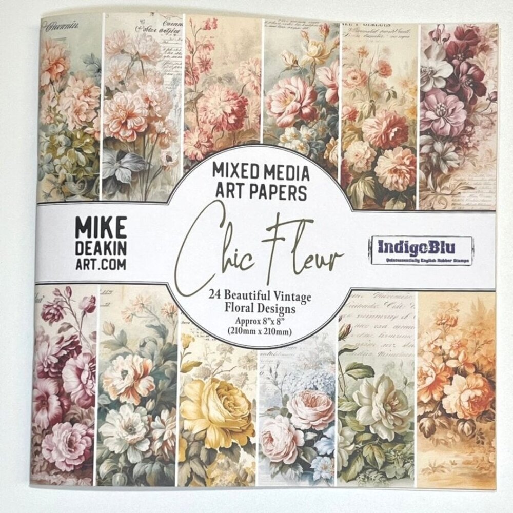 IndigoBlu Chic Fleur 8x8 Inch Paper Book (IND1357) IndigoBlu Chic Fleur 8x8 Inch Paper Book (IND1357)