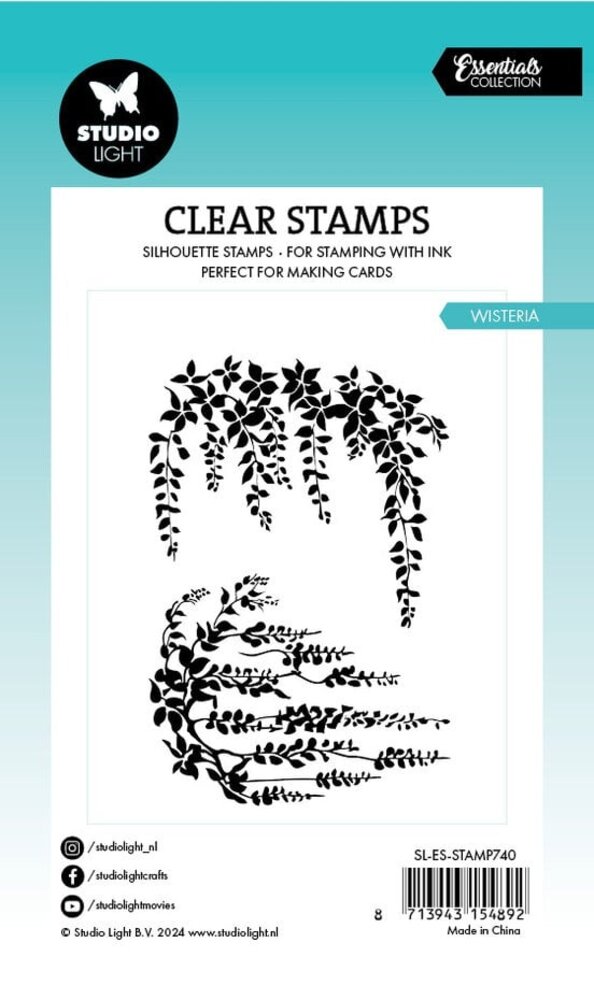 Studio Light Essentials Clear Stamps Wisteria (SL-ES-STAMP740) Studio Light Essentials Clear Stamps Wisteria (SL-ES-STAMP740)