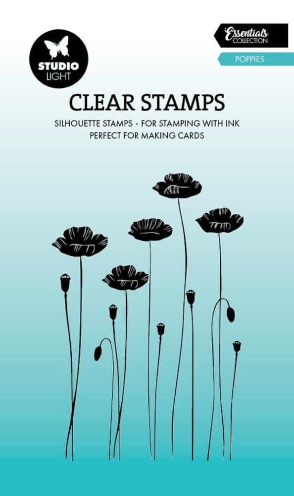 Studio Light Essentials Clear Stamps Poppies (SL-ES-STAMP741) Studio Light Essentials Clear Stamps Poppies (SL-ES-STAMP741)