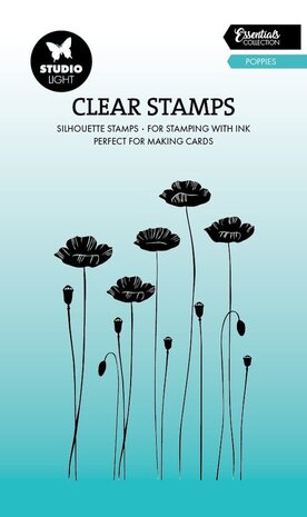 Studio Light Essentials Clear Stamps Poppies (SL-ES-STAMP741) Studio Light Essentials Clear Stamps Poppies (SL-ES-STAMP741)