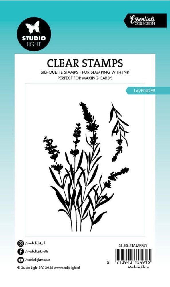 Studio Light Essentials Clear Stamps Lavender (SL-ES-STAMP742) Studio Light Essentials Clear Stamps Lavender (SL-ES-STAMP742)
