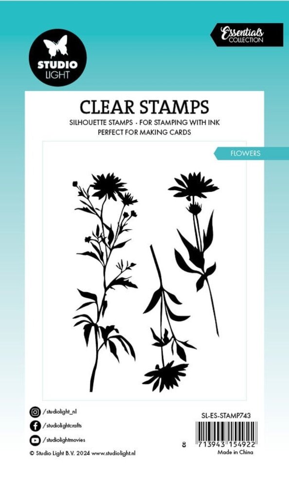 Studio Light Essentials Clear Stamps Flowers (SL-ES-STAMP743) Studio Light Essentials Clear Stamps Flowers (SL-ES-STAMP743)