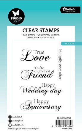 Studio Light Essentials Clear Stamps True Love (SL-ES-STAMP745) Studio Light Essentials Clear Stamps True Love (SL-ES-STAMP745)