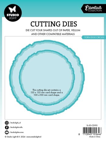 Studio Light Essentials Snijmal Torn Edge Circles (SL-ES-CD913)