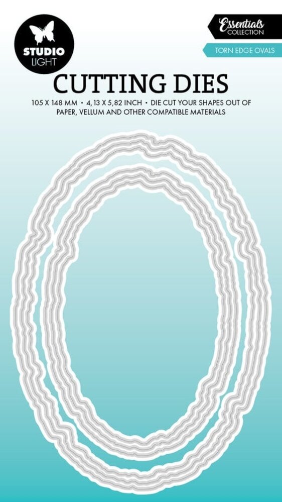 Studio Light Essentials Snijmal Torn Edge Ovals (SL-ES-CD915)