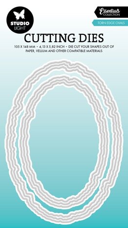 Studio Light Essentials Snijmal Torn Edge Ovals (SL-ES-CD915)