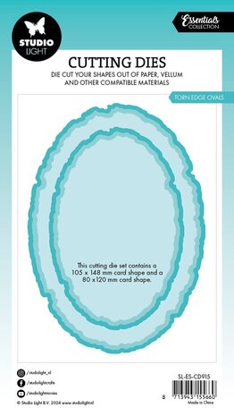 Studio Light Essentials Snijmal Torn Edge Ovals (SL-ES-CD915)