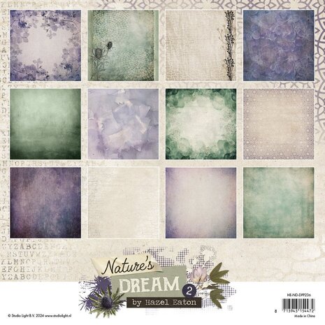 Studio Light Nature's Dream 2 8x8 Inch Background Paper Pad (HE-ND-DPP236) Studio Light Nature's Dream 2 8x8 Inch Background Paper Pad (HE-ND-DPP236)