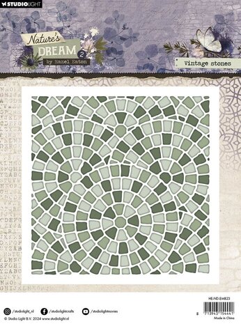 Studio Light Nature's Dream 2 Embossing Folder Vintage Stones (HE-ND-EMB23) Studio Light Nature's Dream 2 Embossing Folder Vintage Stones (HE-ND-EMB23)
