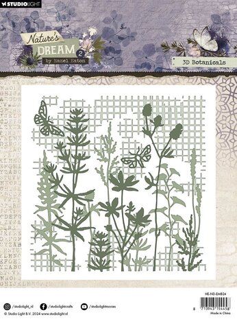 Studio Light Nature's Dream 2 Embossing Folder 3D Botanicals (HE-ND-EMB24) Studio Light Nature's Dream 2 Embossing Folder 3D Botanicals (HE-ND-EMB24)