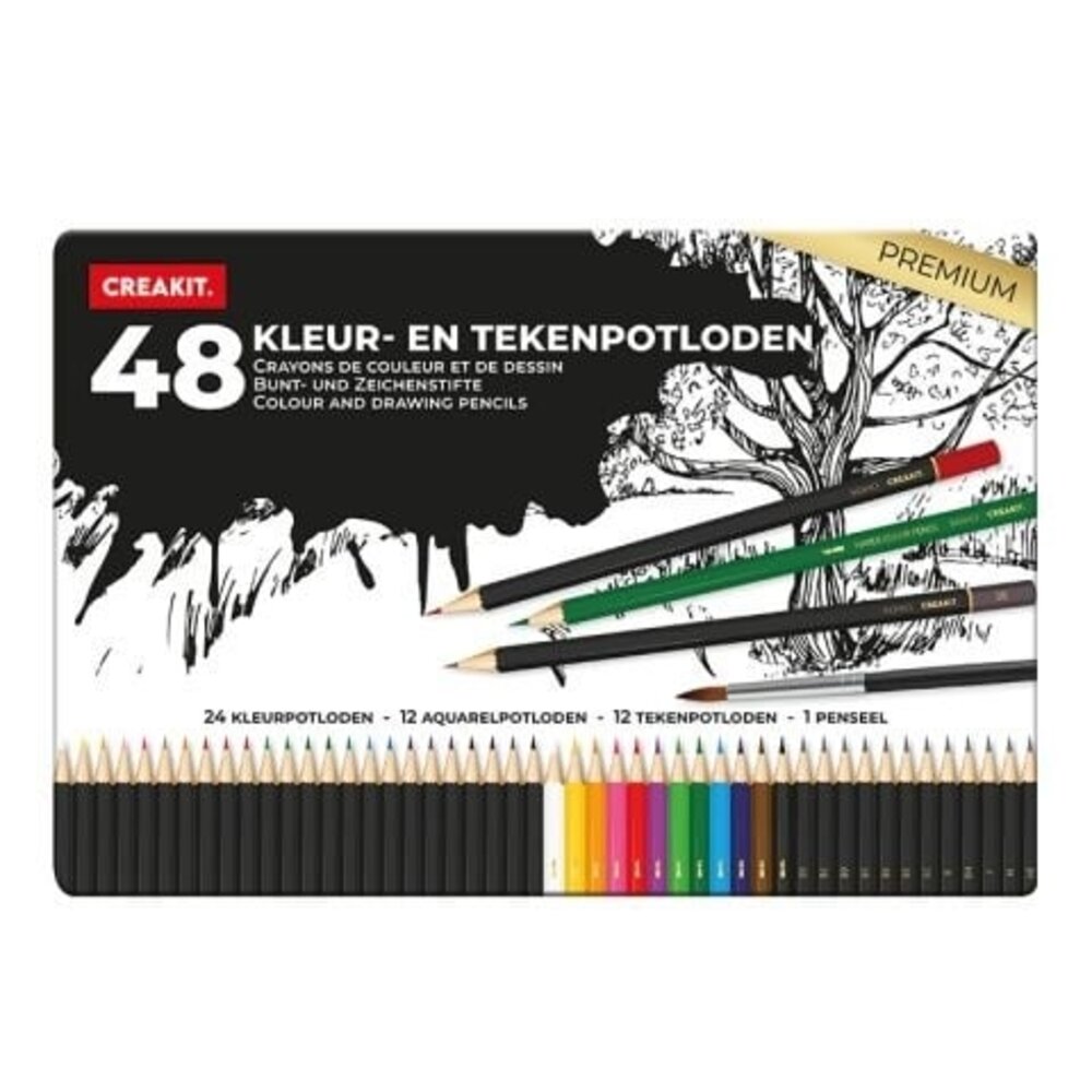 Creakit Premium Kleurpotloden (48pcs) (435404)