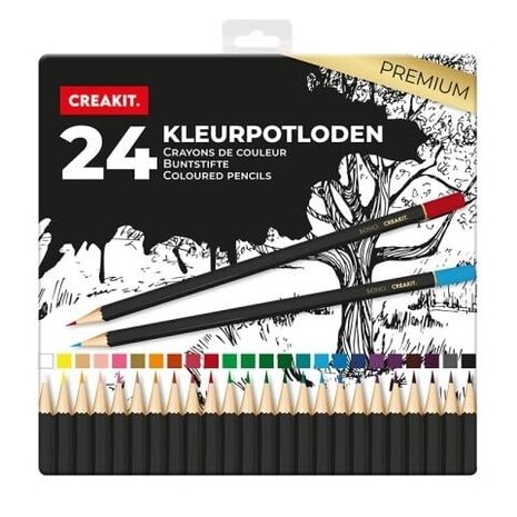 Creakit Premium Kleurpotloden (24pcs) (435403)