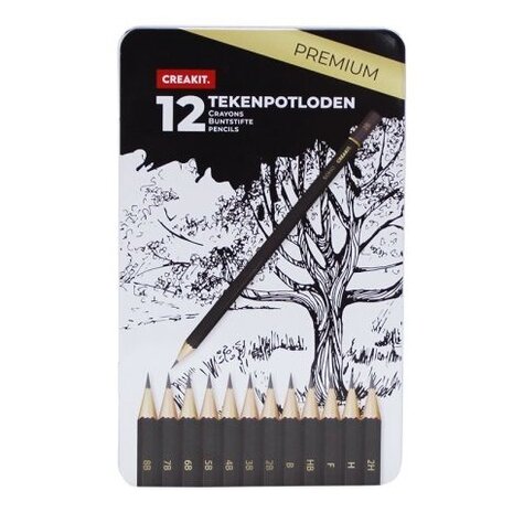 Creakit Premium Tekenpotloden (12pcs) (435406) Creakit Premium Tekenpotloden (12pcs) (435406)