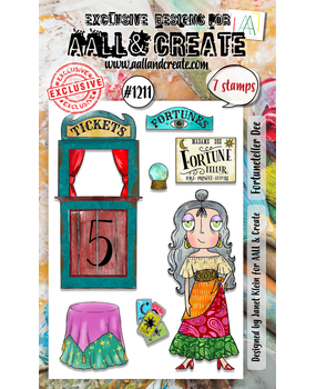 AALL and Create Clear Stamp Set A6 Fortuneteller Dee (AALL-TP-1211) AALL and Create Clear Stamp Set A6 Fortuneteller Dee (AALL-TP-1211)
