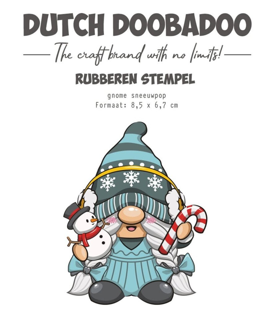 Dutch Doobadoo Rubber Stamp Gnome Sneeuwpop (497.004.027)