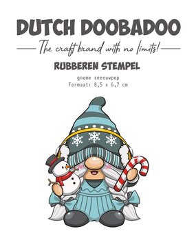 Dutch Doobadoo Rubber Stamp Gnome Sneeuwpop (497.004.027)*