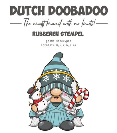 Dutch Doobadoo Rubber Stamp Gnome Sneeuwpop (497.004.027)