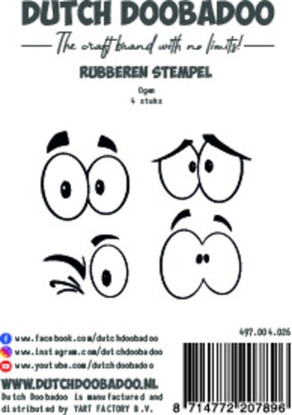 Dutch Doobadoo Rubber Stamp Ogen (497.004.026) Dutch Doobadoo Rubber Stamp Ogen (497.004.026)