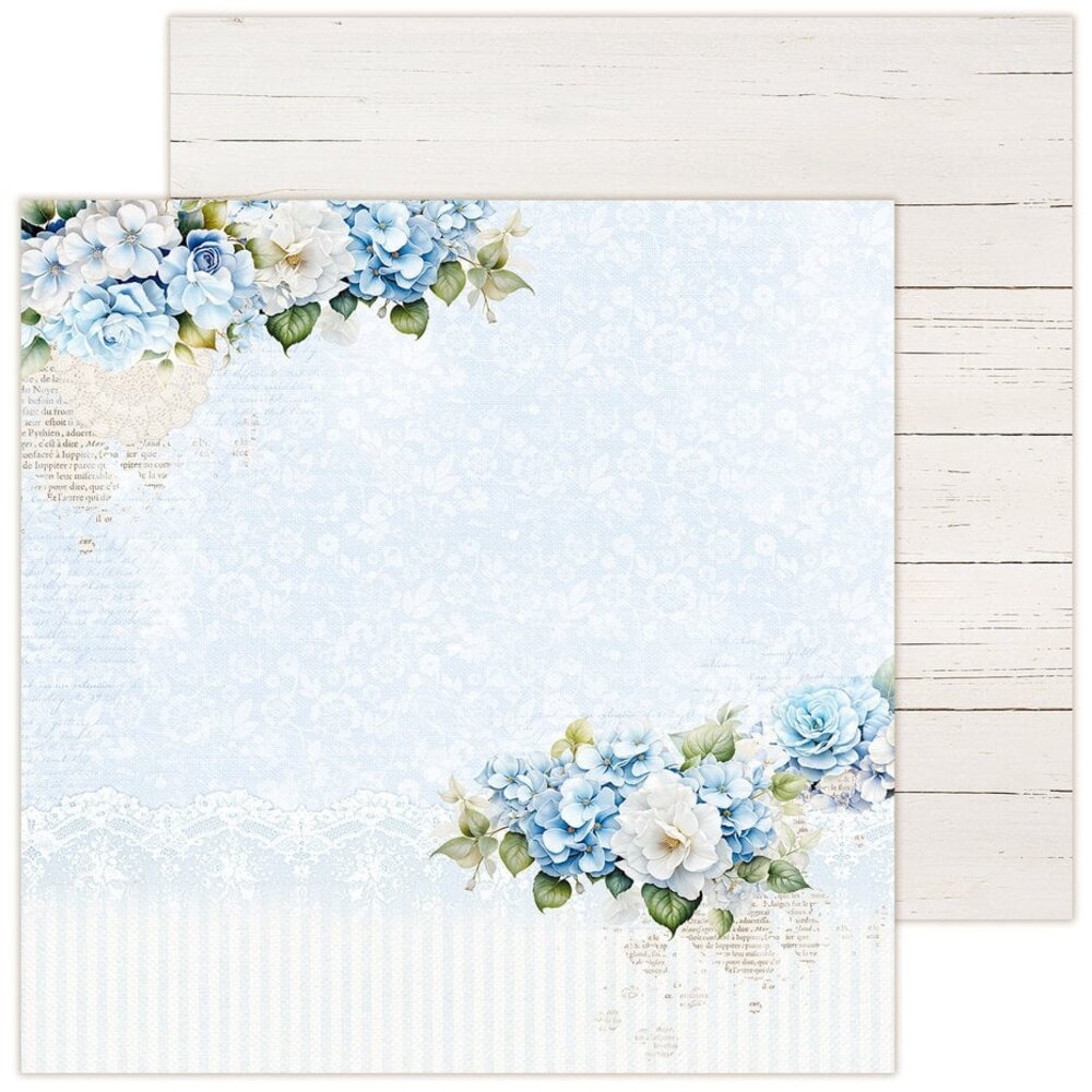 LemonCraft Dear Diary Hydrangea 12x12 Inch Paper Pad (LEM-DD-HYD-01)