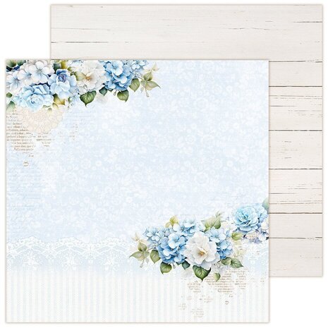 LemonCraft Dear Diary Hydrangea 12x12 Inch Paper Pad (LEM-DD-HYD-01)