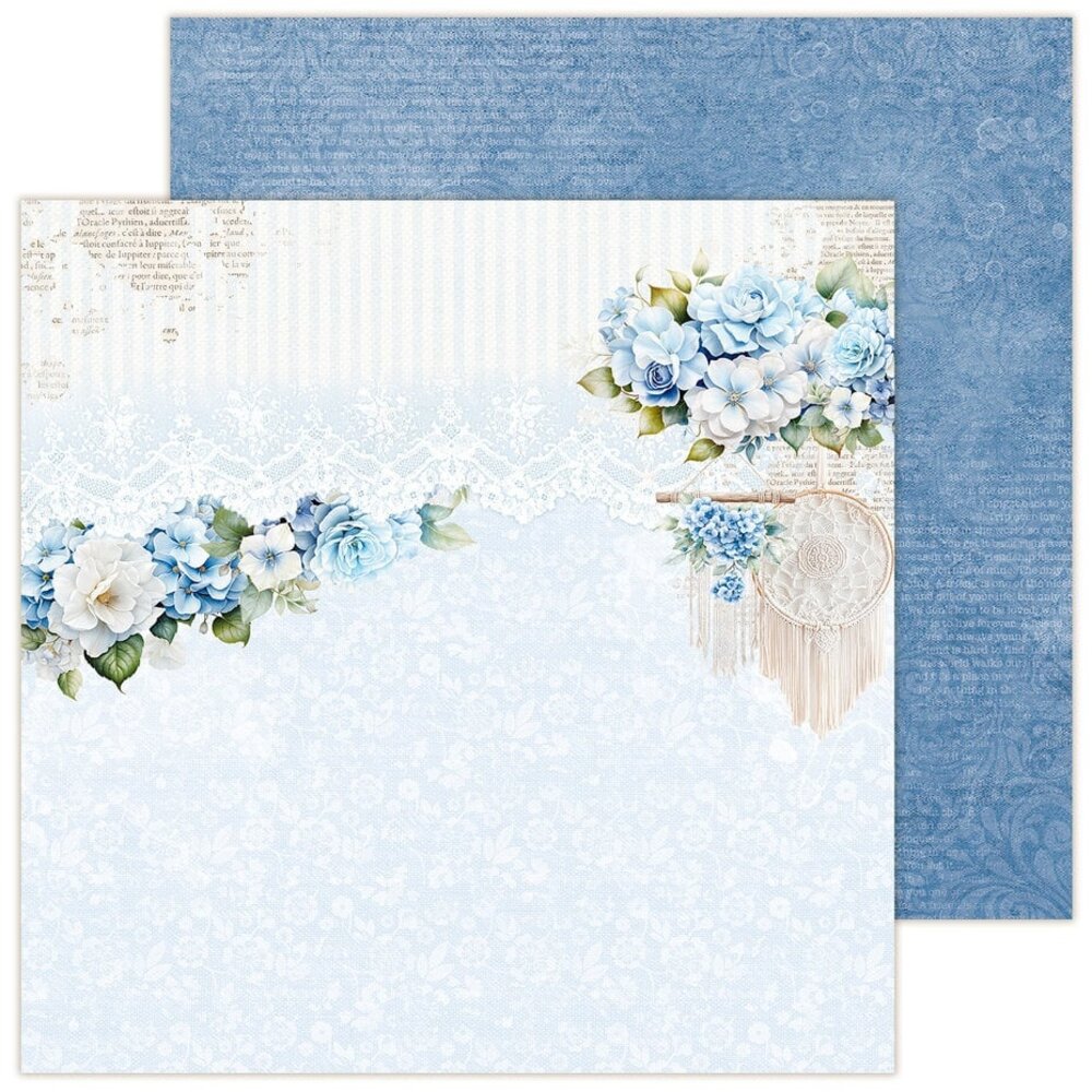 LemonCraft Dear Diary Hydrangea 12x12 Inch Paper Pad (LEM-DD-HYD-01)