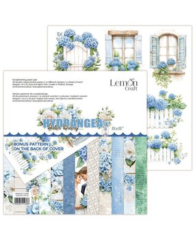 LemonCraft Dear Diary Hydrangea 8x8 Inch Paper Pad (LEM-DD-HYD-02)