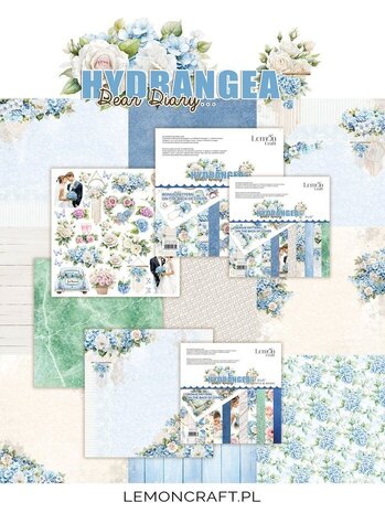 LemonCraft Dear Diary Hydrangea 8x8 Inch Elements & Basic Paper Pad (LEM-DD-HYD-03) LemonCraft Dear Diary Hydrangea 8x8 Inch Elements & Basic Paper Pad (LEM-DD-HYD-03)