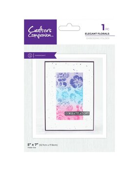 Crafter's Companion Elegant Florals 2D Embossing Folder (CC-EF5-ELFL) Crafter's Companion Elegant Florals 2D Embossing Folder (CC-EF5-ELFL)