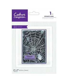 Crafter's Companion Spiders Web 2D Embossing Folder (CC-EF5-SPWE) Crafter's Companion Spiders Web 2D Embossing Folder (CC-EF5-SPWE)