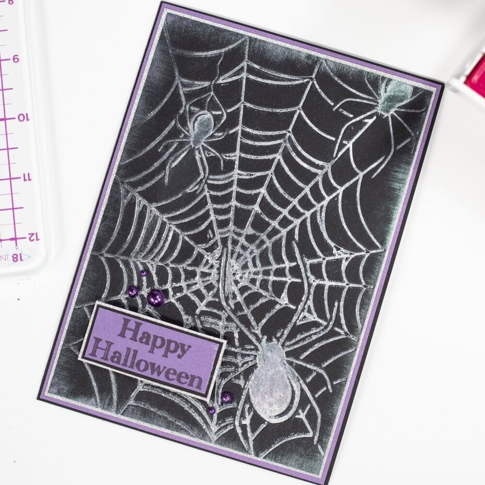 Crafter's Companion Spiders Web 2D Embossing Folder (CC-EF5-SPWE) Crafter's Companion Spiders Web 2D Embossing Folder (CC-EF5-SPWE)
