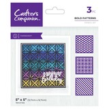 Crafter's Companion Bold Patterns 5x5 Inch Masking Stencils (CC-STEN-BOPA)