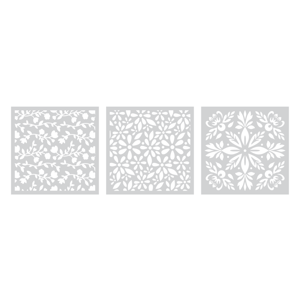 Crafter's Companion Contemporary Florals 5x5 Inch Masking Stencils (CC-STEN-COFL) Crafter's Companion Contemporary Florals 5x5 Inch Masking Stencils (CC-STEN-COFL)