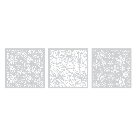 Crafter's Companion Seasonal Trio 5x5 Inch Masking Stencils (CC-STEN-SETR)