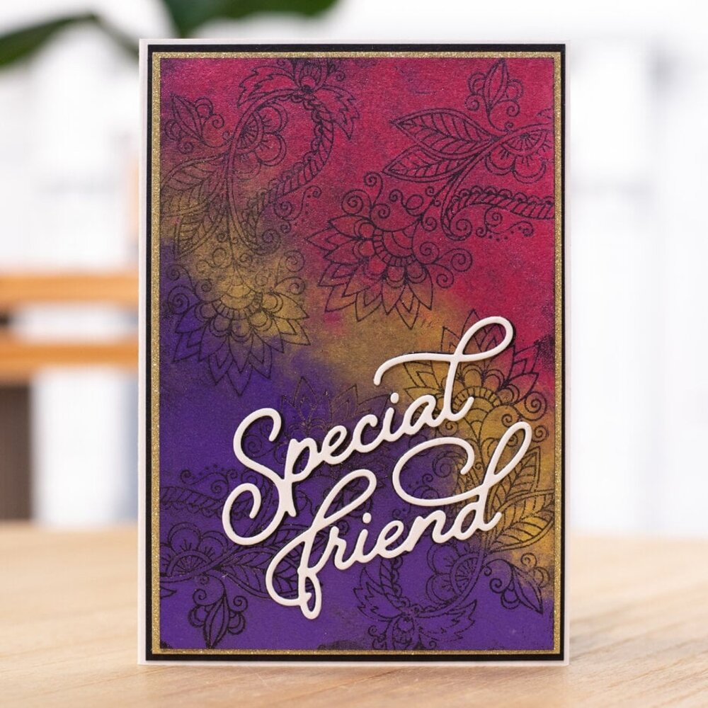 Crafter's Companion Mehndi Florals Clear Stamps (CC-CA-ST-MEFL)