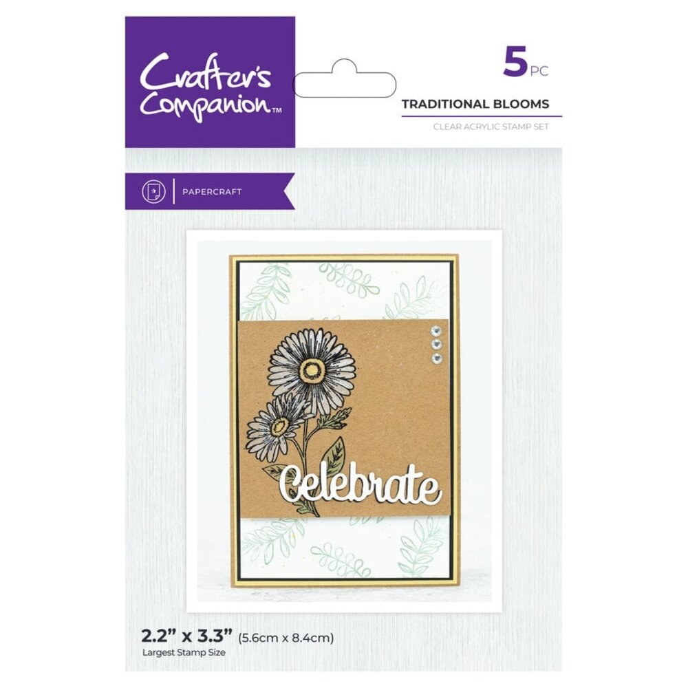 Crafter's Companion Traditional Blooms Clear Stamps (CC-CA-ST-TRBL)
