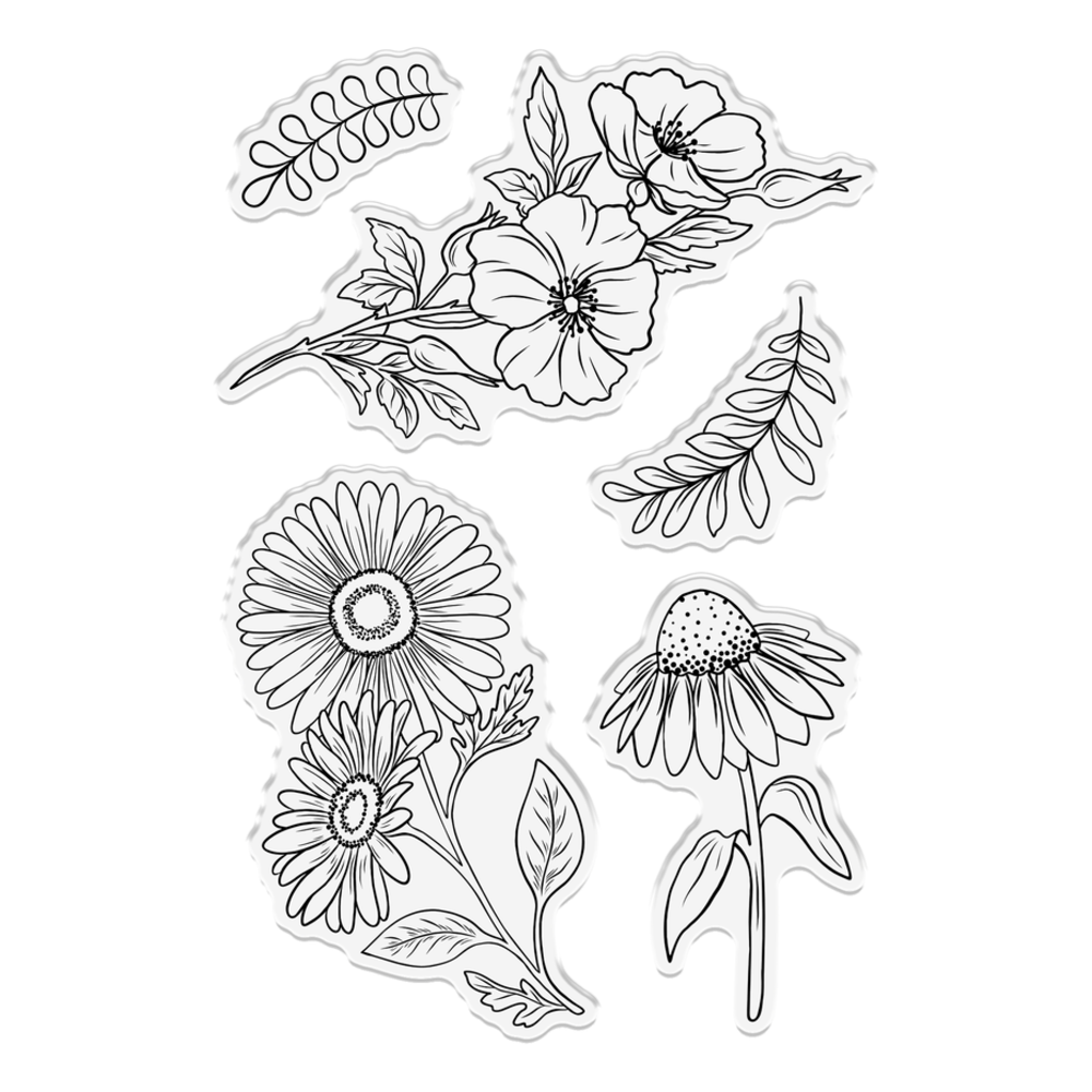 Crafter's Companion Traditional Blooms Clear Stamps (CC-CA-ST-TRBL)