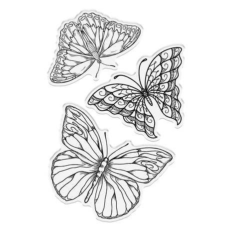 Crafter's Companion Beautiful Butterflies Clear Stamps (CC-CA-ST-BEBU)