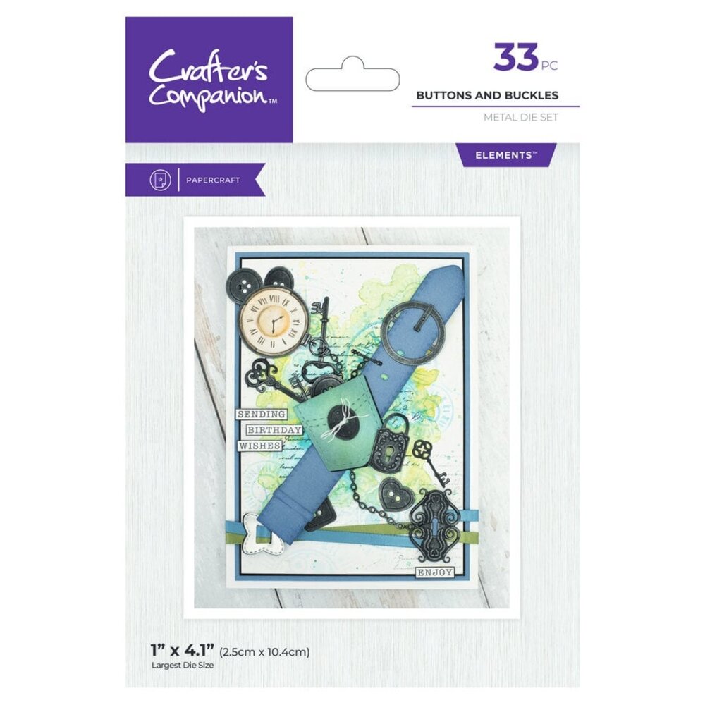 Crafter's Companion Buttons and Buckles Elements Dies (CC-MD-ELE-BUBU) Crafter's Companion Buttons and Buckles Elements Dies (CC-MD-ELE-BUBU)