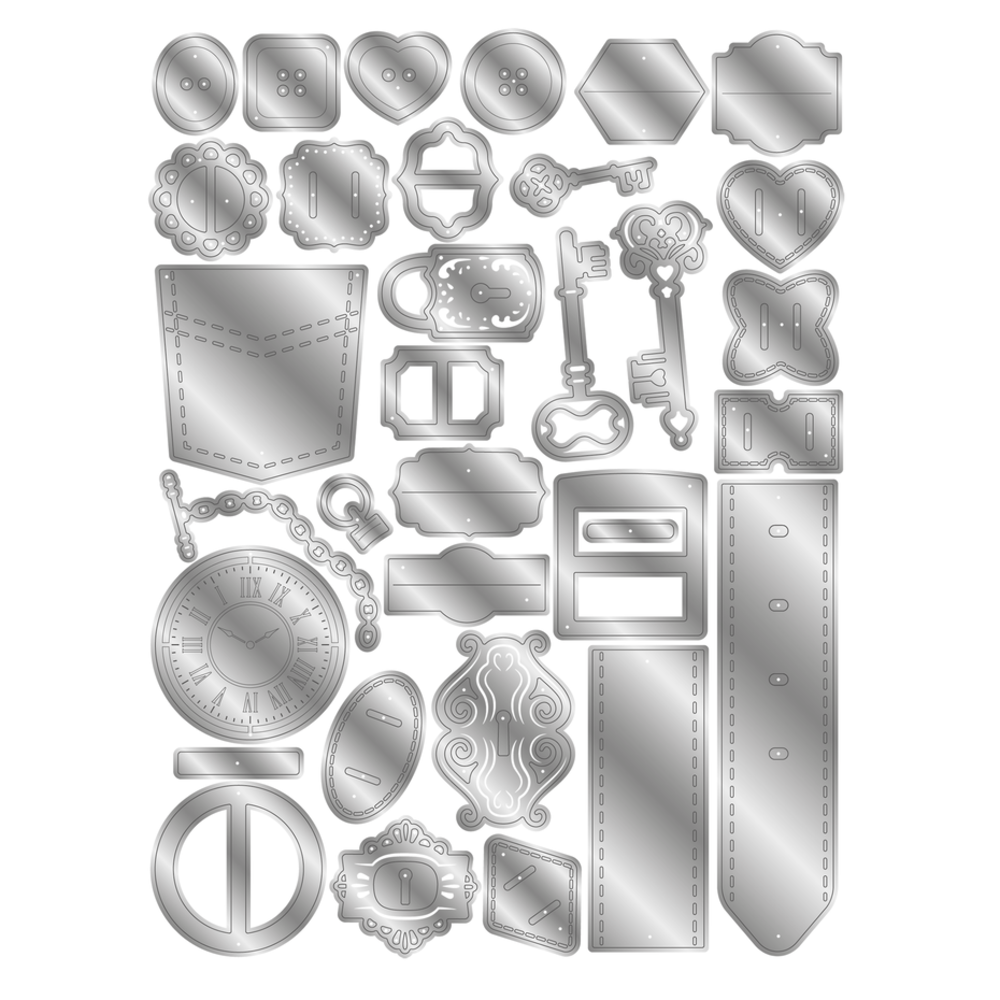 Crafter's Companion Buttons and Buckles Elements Dies (CC-MD-ELE-BUBU) Crafter's Companion Buttons and Buckles Elements Dies (CC-MD-ELE-BUBU)
