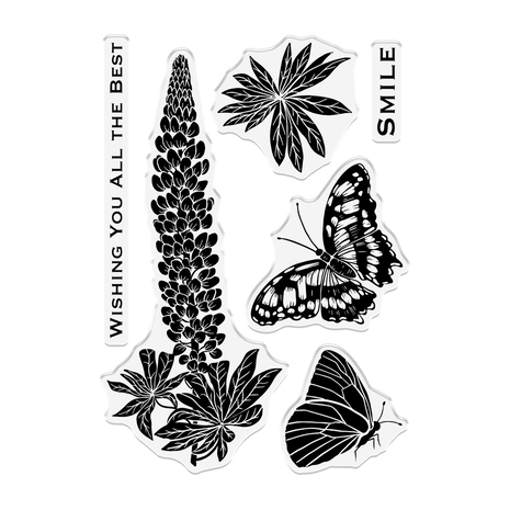 Sheena Lino Effect Clear Stamp Luscious Lupins (SD-LE-STP-LULU) Sheena Lino Effect Clear Stamp Luscious Lupins (SD-LE-STP-LULU)