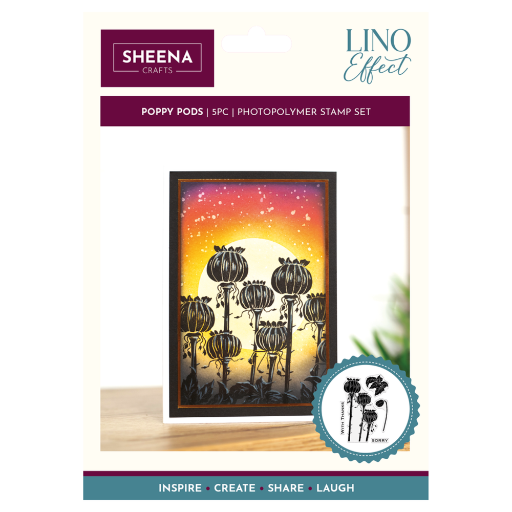 Sheena Lino Effect Clear Stamp Poppy Pods (SD-LE-STP-POPO) Sheena Lino Effect Clear Stamp Poppy Pods (SD-LE-STP-POPO)